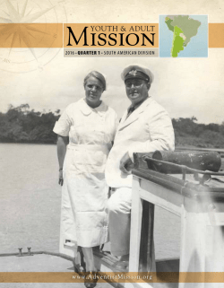 1st Quarter 2016 - Adventist Mission
