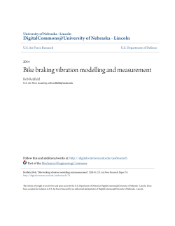 Bike braking vibration modelling and measurement
