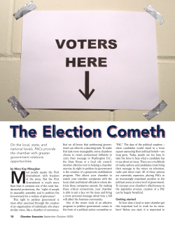 The Election Cometh - Association of Chamber of Commerce