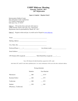 USHP 2017 Midyear CE Brochure