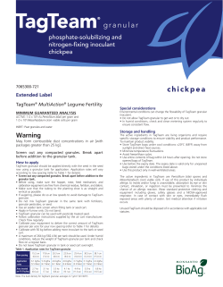 TagTeam &reg; Granular Chickpea