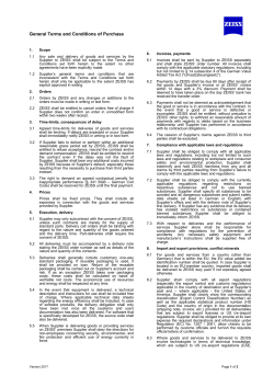 General Terms and Conditions of Purchase - zeiss.com