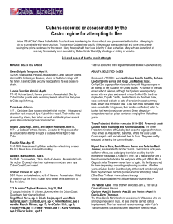 Cubans executed or assassinated by the Castro