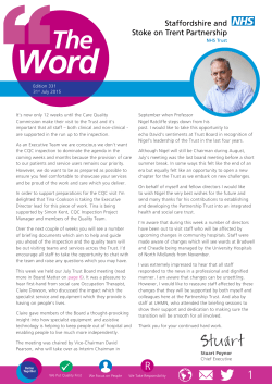 July 31 2015 - Staffordshire and Stoke-On