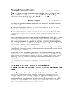 Thirty-Six Must See Movies