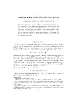Totally skew embeddings of manifolds