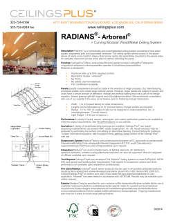 Radians® > Curving Ceiling Panel System