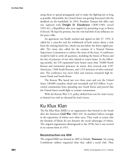 Ku Klux Klan - Montgomery County Public Schools