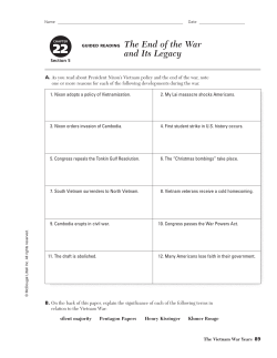 GUIDED READING The End of the War and Its Legacy