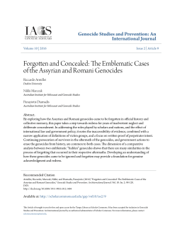 Forgotten and Concealed: The Emblematic Cases of the Assyrian