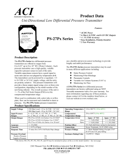 Product Data PS-27Px Series