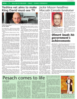 Passover Comes To Life - Tzivos Hashem Toronto