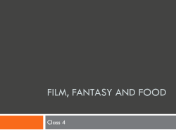Film, Fantasy and Food