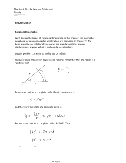 Circular Motion, Orbits, and