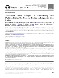 Association Rules Analysis of Comorbidity and Multimorbidity: The