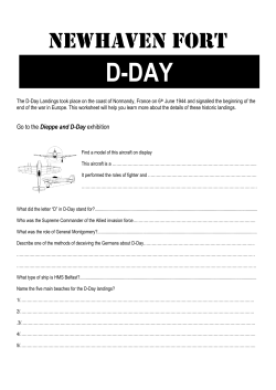 D-DAY - Newhaven Fort