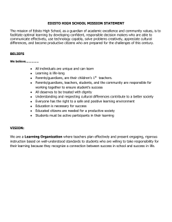 program of studies - Edisto High School