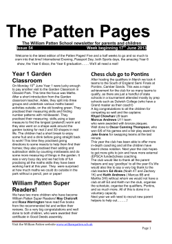 17th June 2013 Issue 54 &ndash; The Patten Pages