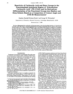 Reactivity of carboxylic acid and ester groups in the functionalized