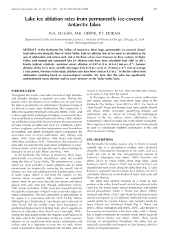 Lake ice ablation rates from permanently ice