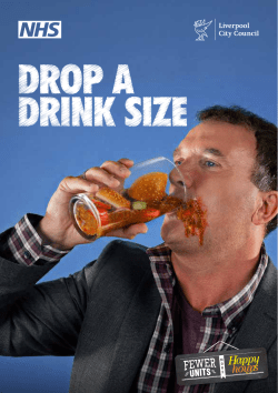 Alcohol and Calories Leaflet