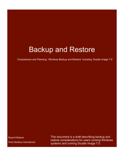 Backup and Restore - Disk Backup Software for Windows
