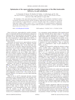 Optimization of the superconducting transition temperature of the