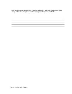 NAEP released item, grade 8
