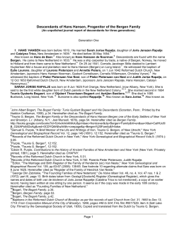 Hans Hansen (Bergen) - RootsWeb: Freepages