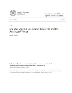 She Was One Of Us: Eleanor Roosevelt and the American Worker
