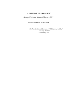 Draft 2 - The University of Sydney
