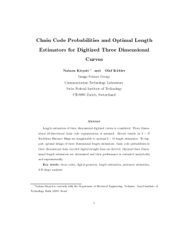 Chain Code Probabilities and Optimal Length Estimators for