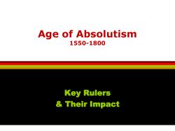Age of Absolutism