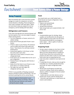Food Safety After a Power Outage