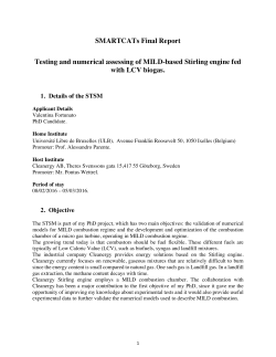 Testing and numerical assessing of MILD-based Stirling