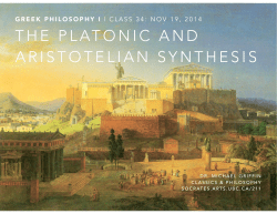 211 34 Platonic and Aristotelian Synthesis