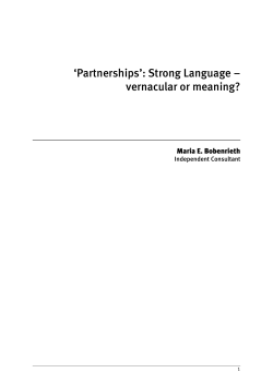 Strong Language &ndash; vernacular or meaning?