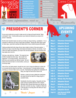 May 2013 - Second City Canine Rescue