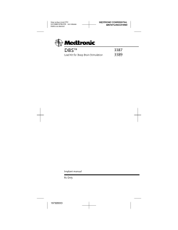 Lead Kit for Deep Brain Stimulation Implant manual Rx