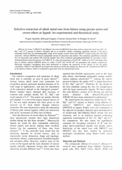 Selective extraction of alkali metal ions from bittern using picrate