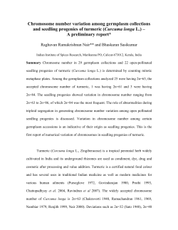 Chromosome number variation among germplasm collections and