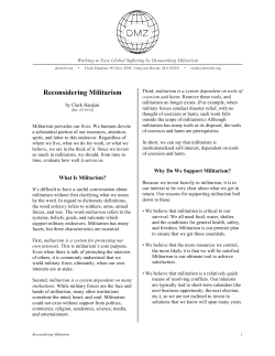 14-02-10R Reconsidering Militarism