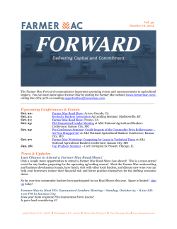Oct 16, 2015: Farmer Mac Forward &ndash; Vol. 49