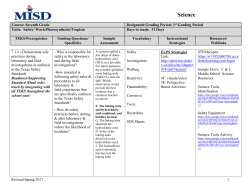 Science - Mansfield ISD