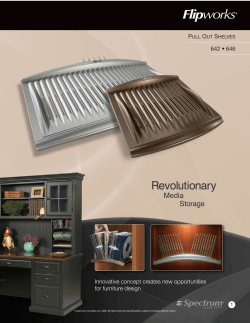 642 &bull; 646 Innovative concept creates new opportunities for furniture