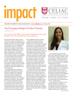 The Changing Weight of Celiac Disease