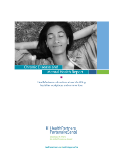 Chronic Disease and Mental Health Report