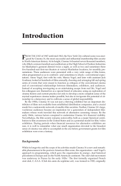 Cinema 16: Documents Toward a History of the Film Society