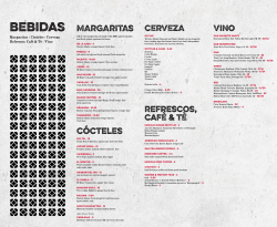 Drink Menu - Little Water Cantina