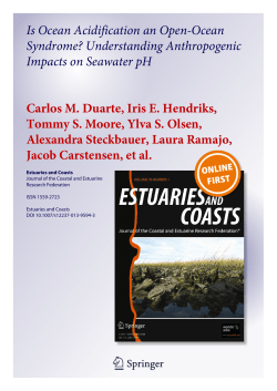 Is Ocean Acidification an Open-Ocean Syndrome? Understanding
